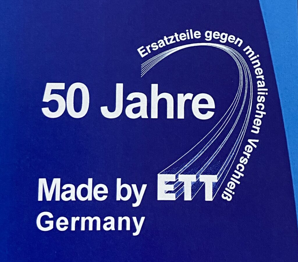 50 Jahre Made by ETT – Ersatzteile gegen mineralischen Verschleiß